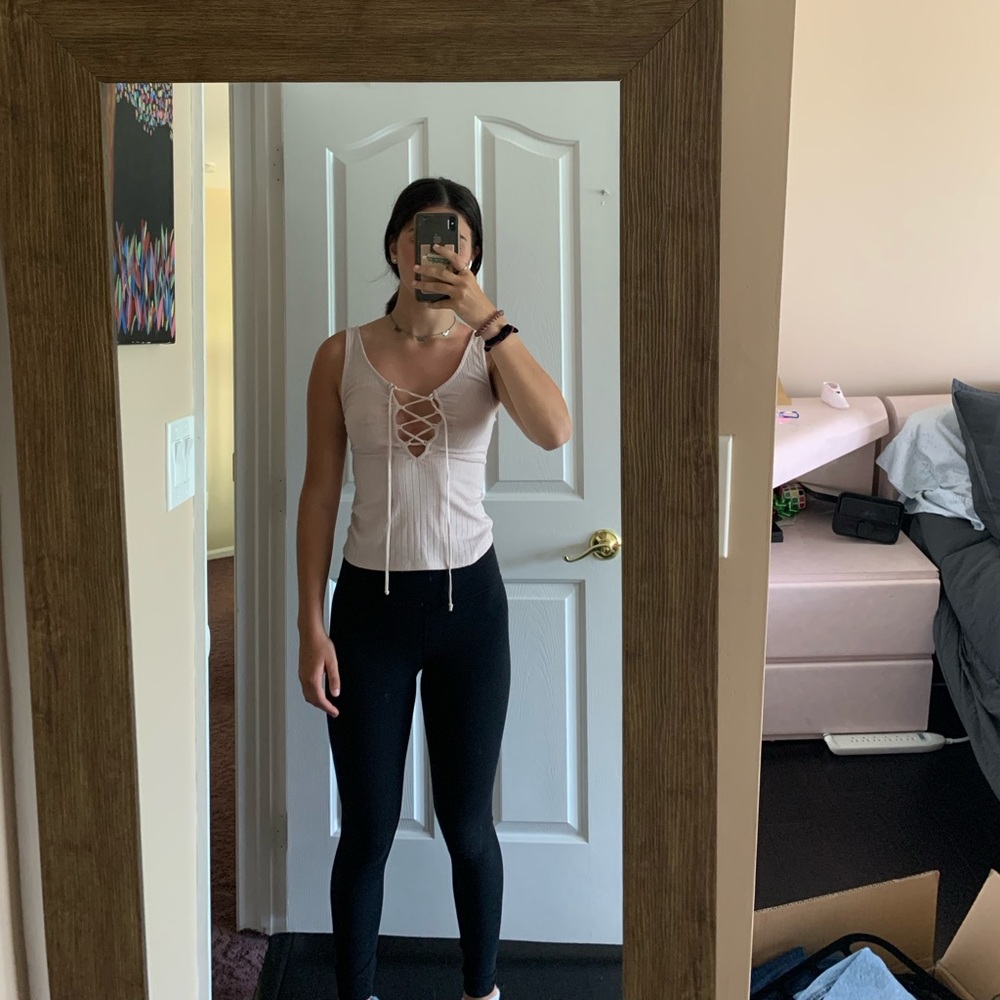 Pink tank top Medium from Urban Outfitters